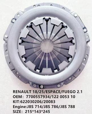 سعر جيد RENAULT 18/25/ESPACE/FUEGO 2.1/OEM: 7700852894/322 0089 16/7700557934/122 0053 10 /KIT:622030206/20083/المحرك: J8S 714/J8S 786/J8S 788/الحجم: 215*21 سنًا لمجموعة قابض RENAULT الانترنت